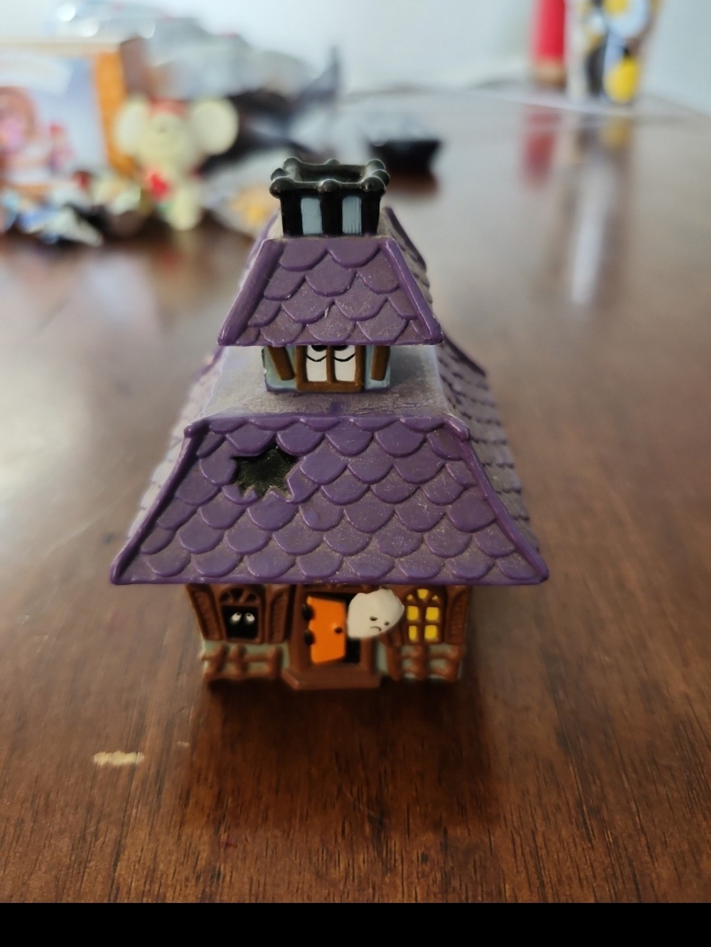 Haunted House Box Figurine Vintage Halloween Hallmark Merry Miniatures
